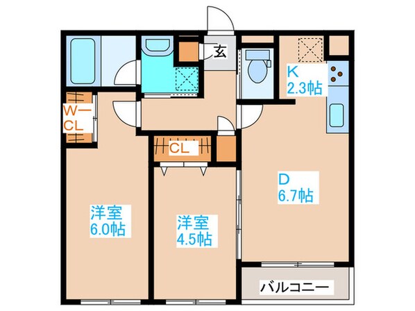 LiveCasa白石の物件間取画像